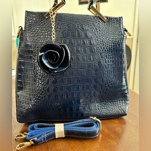 ZipperTote - Women's Fashion Large Handbag - Adjustable Strap